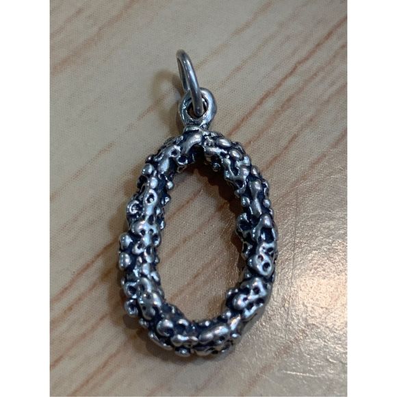 Hawaii Flower Lei Sterling Silver Jewelry Charm - Picture 1 of 3